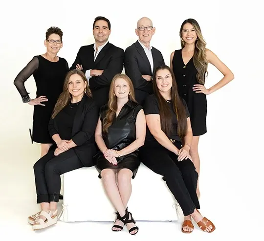 The Smile Arkansas team with Dr. Wyant and Dr. Zehtaban.